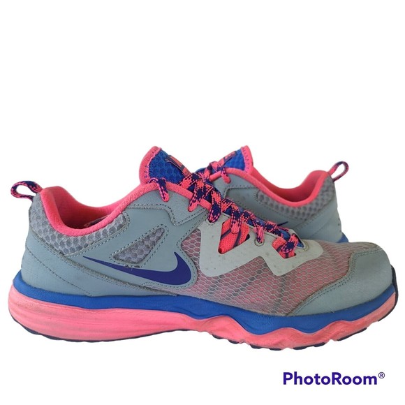 Nike Dual Fusion Womens Size 8.5 Gray Pink Trail Running Athletic Shoes Sneakers - Picture 2 of 10
